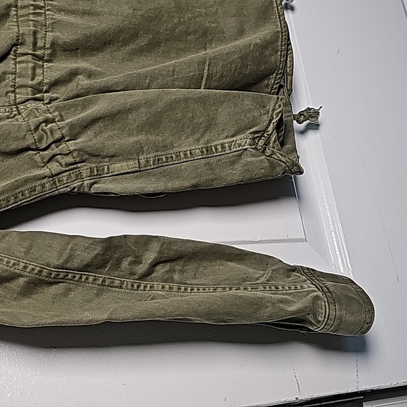 Lucky Brand XS olive green cinch waist bomber jacket - Picture 15 of 16